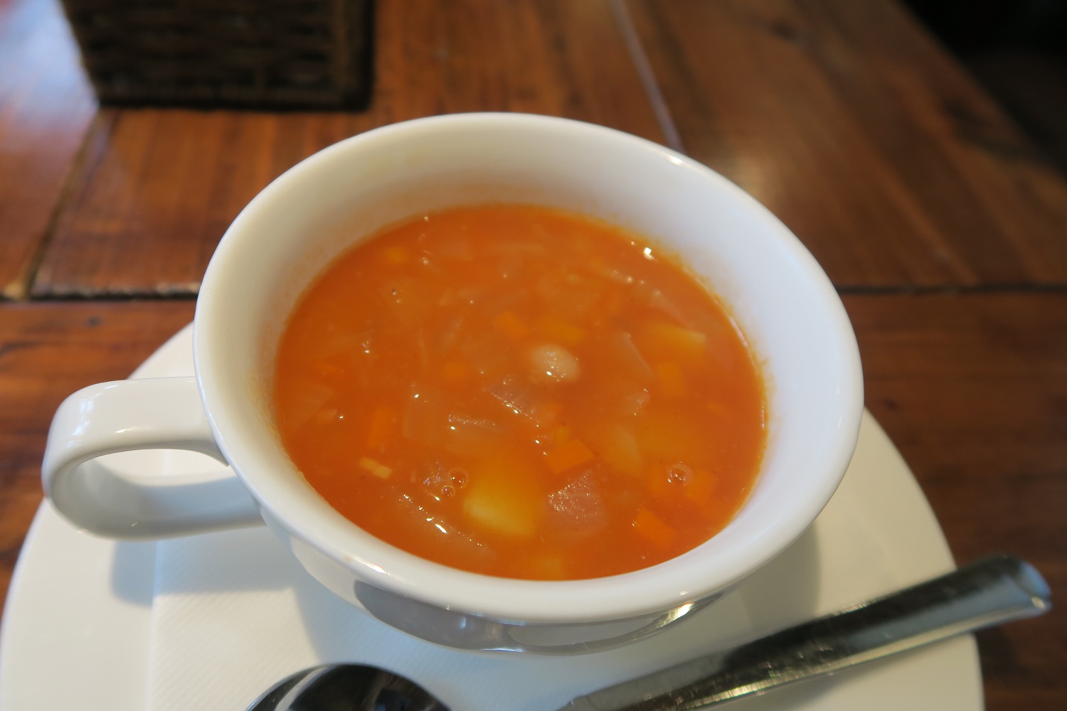 椰子並木のスープを撮影した写真