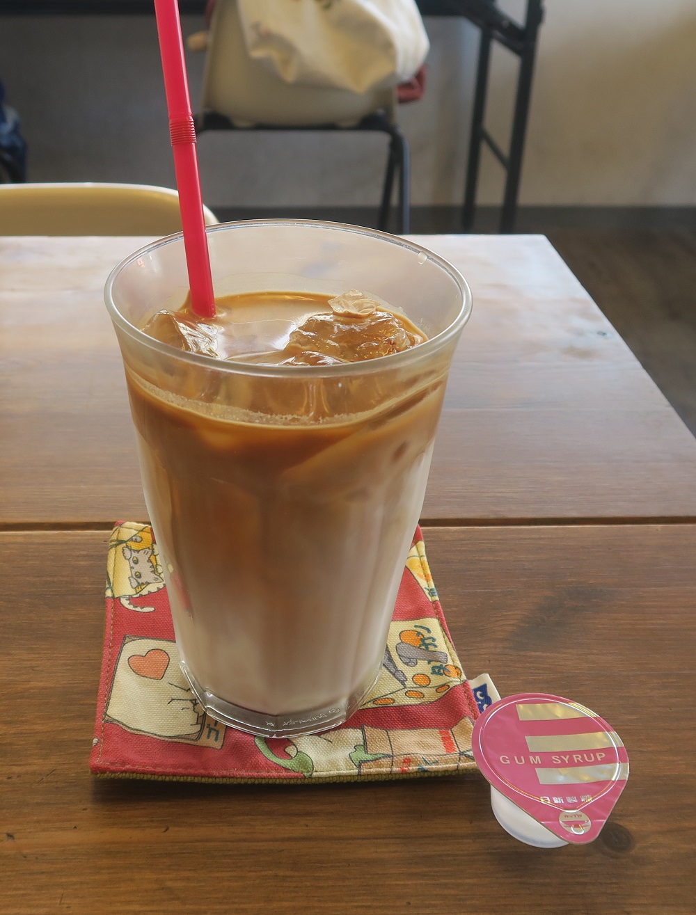 クレーポのアイスカフェラテを撮影した写真