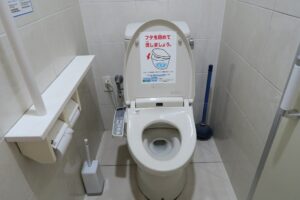 ローソンタイムスビル店のトイレを撮影した写真