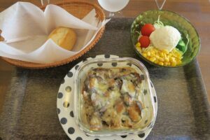 cabbage lodgeの茄子と挽肉のグラタンを撮影した写真