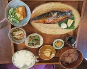 あめいろ食堂のサバの塩焼きを撮影した写真