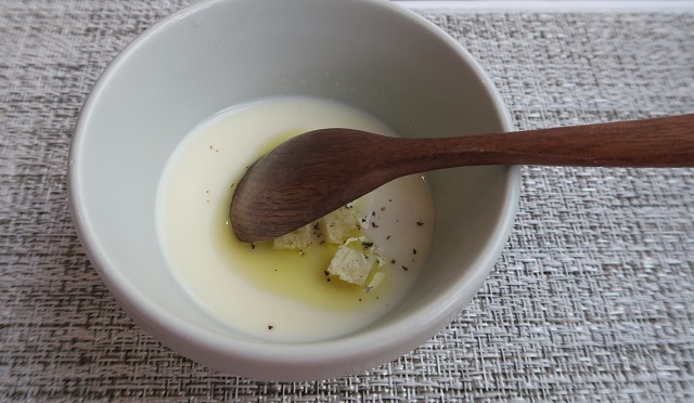 Cucina KiYOのサツマイモのパンナコッタを撮影した写真