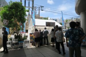 でいご亭に出店していた神唐のブースを撮影した写真