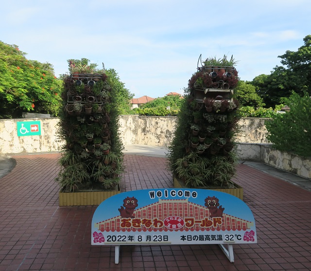 おきなわワールドの植物のシーサーを撮影した写真