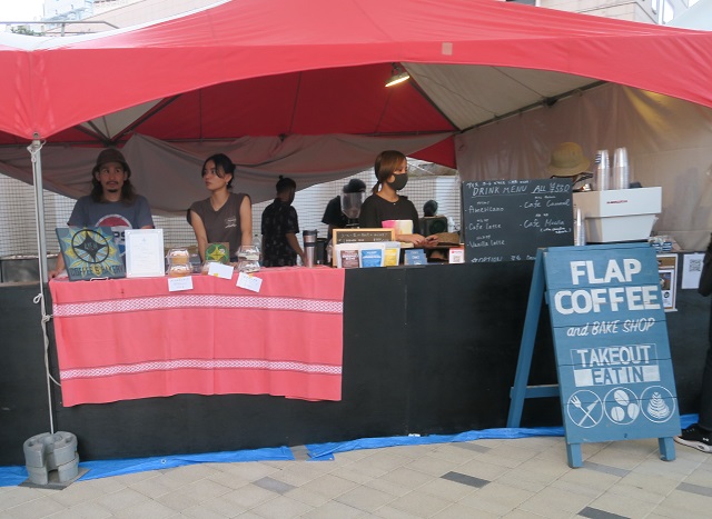 FLAP COFFEEのブースを撮影した写真