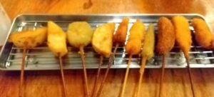 天しーさーの串揚げ10本を撮影した写真