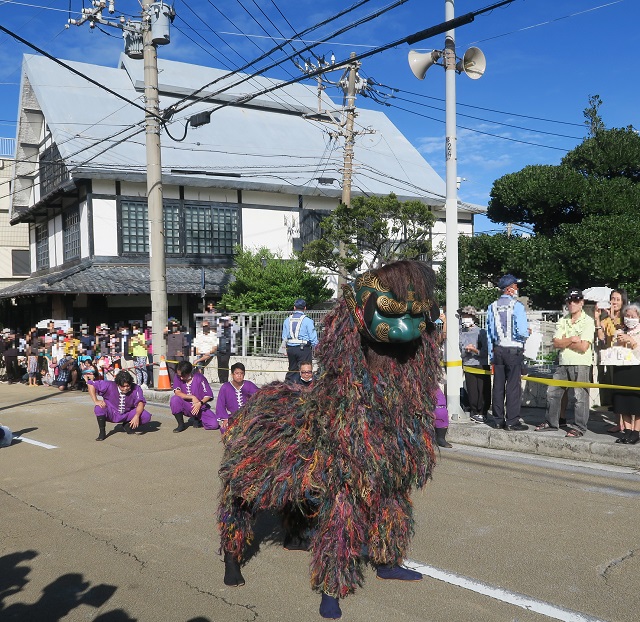汀良町の獅子舞を撮影した写真