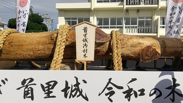 首里城御材木を撮影した写真