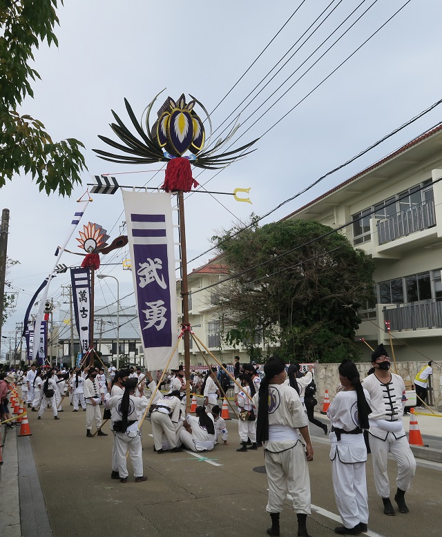 旗頭を撮影した写真