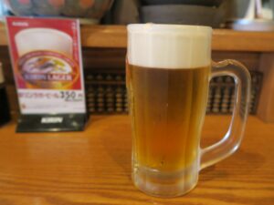 飯ト寿小やじのビールを撮影した写真