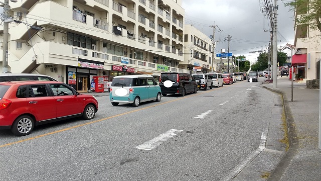 首里観音堂への初詣渋滞を撮影した写真