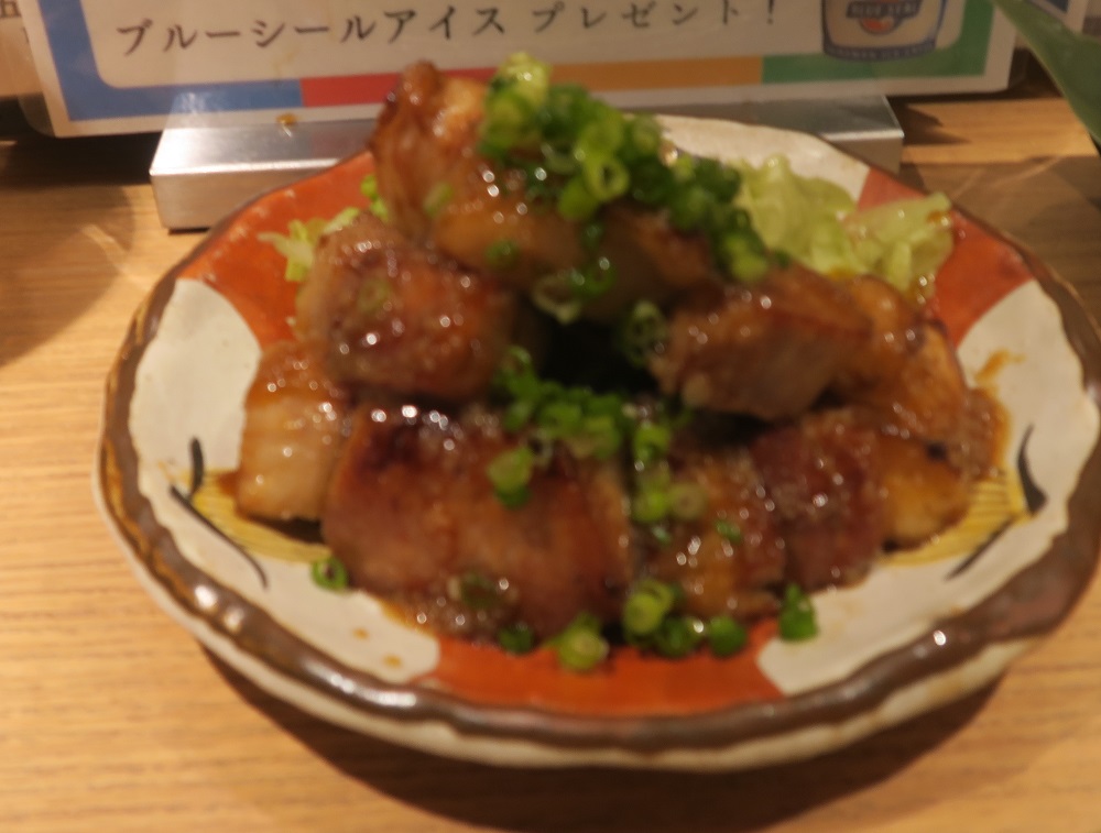 「沖縄酒場ハイサイ」のあぐー豚のステーキを撮影した写真