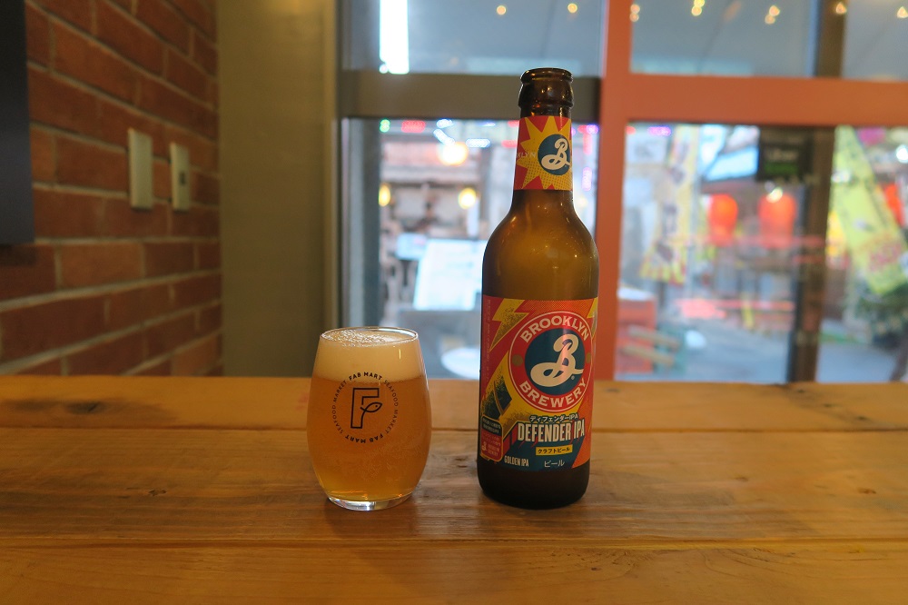 ブルックリンブルワリーのIPAを撮影した写真