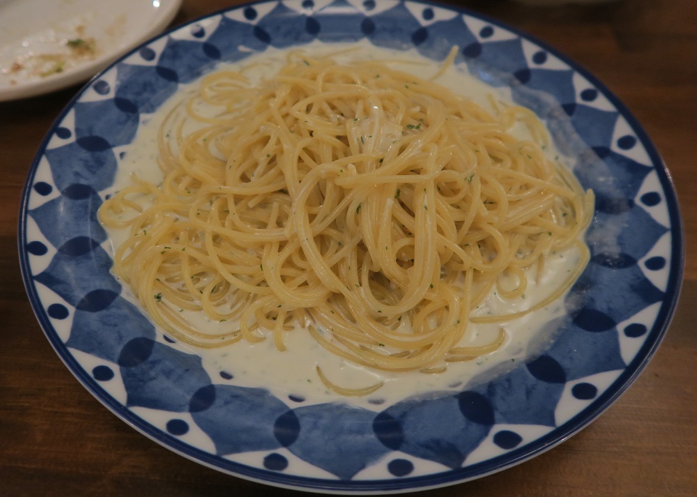 「外食家くじら」のゴルゴンゾーラのスパゲティを撮影した写真