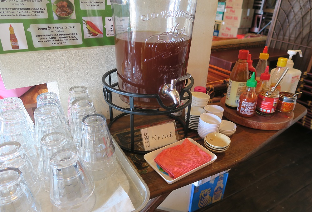 ベトナムマーリーのセルフサービスコーナーを撮影した写真