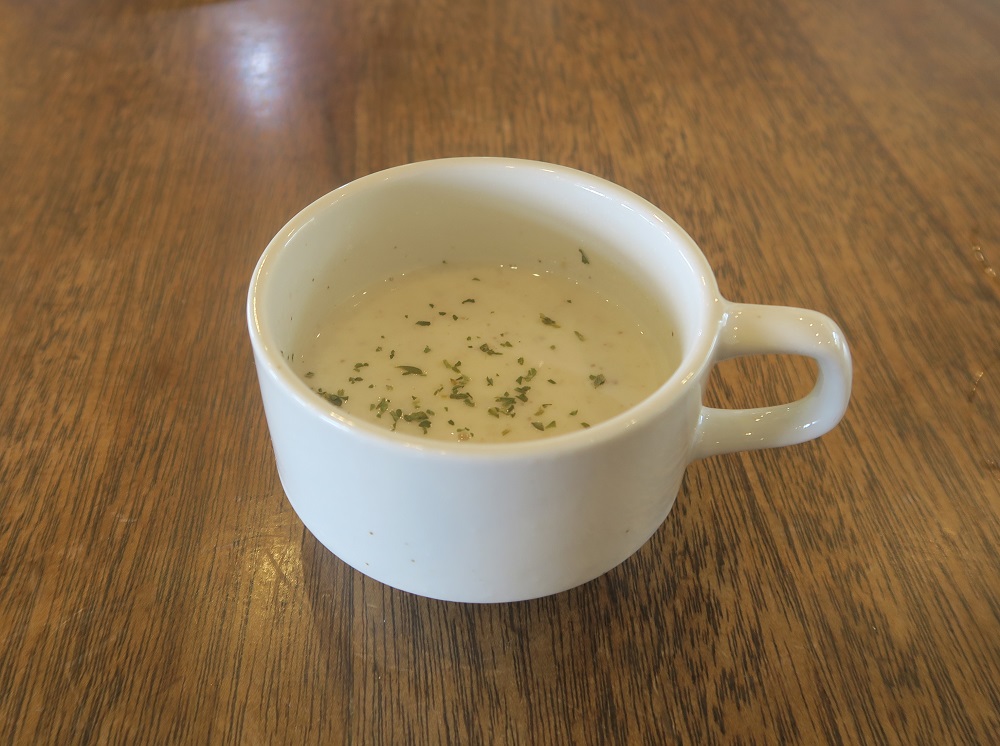 マッシュルームスープを撮影した写真